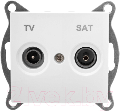 Розетка Gusi Electric Bravo С10TS1-001 (белый) - фото