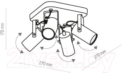 Люстра TK Lighting TKC2821