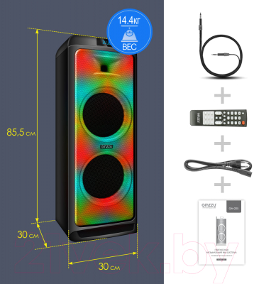 Минисистема Ginzzu GM-205