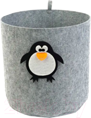 Корзина EVA Funny Пингвин / Я47322 (светло-серый) - фото