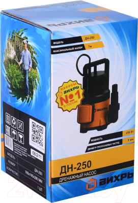 Дренажный насос Вихрь ДН-250