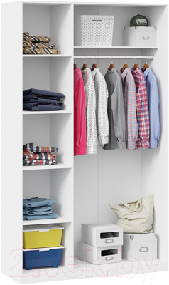 Шкаф ТриЯ Тесса (белый жемчуг/белый глянец)