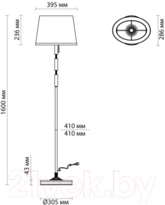 Торшер Odeon Light London 4887/1F