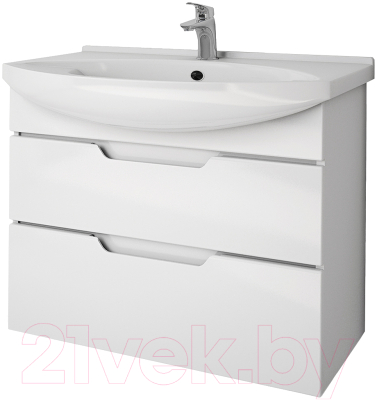 Тумба под умывальник Dreja Laguna Plus 105 / 99.0108 (белый глянец)