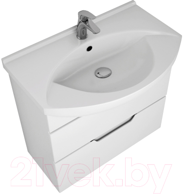 Тумба под умывальник Dreja Laguna Plus 105 / 99.0108 (белый глянец)