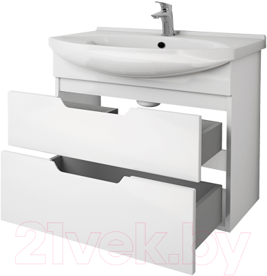 Тумба под умывальник Dreja Laguna Plus 105 / 99.0108 (белый глянец)