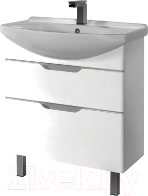Тумба под умывальник Dreja Laguna Plus 85 / 99.0107 (белый глянец) - фото