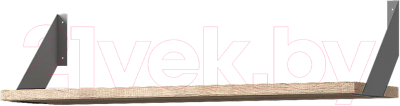 Полка Anrex Kaylas 80 (дуб каньон/силк шитаке) - фото