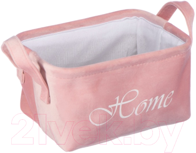 Корзина Handy Home Велюр 250x190x140 / LIS-33 M (розовый) - фото