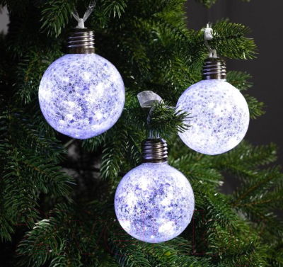 Набор шаров новогодних Luazon Звездочки серебряные 4834899