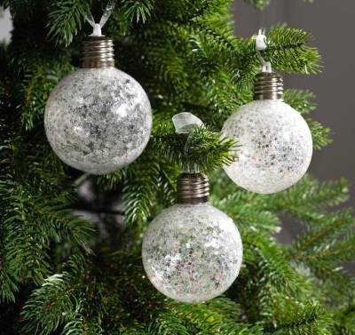 Набор шаров новогодних Luazon Звездочки серебряные 4834899