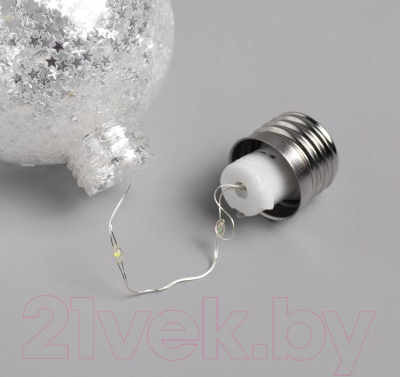 Набор шаров новогодних Luazon Звездочки серебряные 4834899