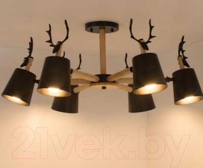 Люстра Home Light Астерия A077-4 (черный) - фото