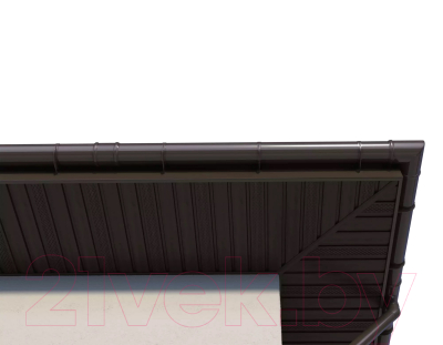 Колено трубы водосточной Технониколь ПВХ 108 градусов / 683358