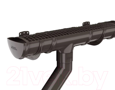 Колено трубы водосточной Технониколь ПВХ 108 градусов / 683358