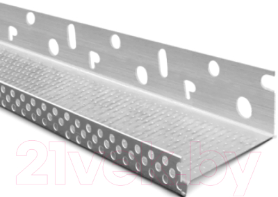 Профиль для теплоизоляции Profigips С капельником и перфорацией 103x2500 Al - фото