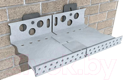 Профиль для теплоизоляции Profigips С капельником и перфорацией 53x2500 Al