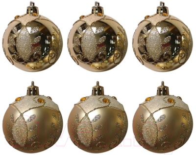 Набор шаров новогодних Волшебная страна Зимний 007487 - фото