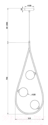 Люстра Freya Perlina FR4005PL-03B2