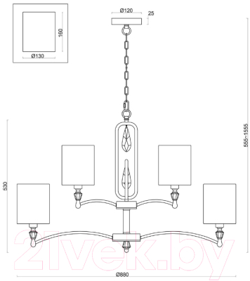 Люстра Freya Riverside FR1007PL-12BS