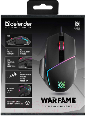 Мышь Defender Warfame GM-880L / 52880