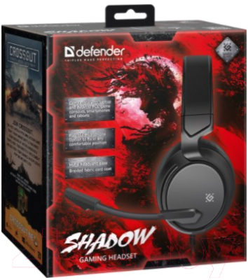 Наушники-гарнитура Defender Shadow / 64600
