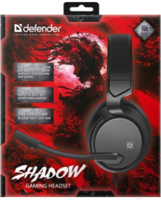 Наушники-гарнитура Defender Shadow / 64600