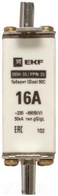 Предохранитель плавкий EKF PROxima fus-33/100/16