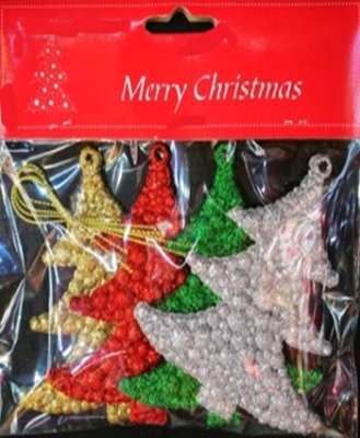 Набор елочных игрушек MONAMI Ель / MZ19-052 - фото