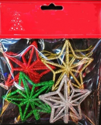 Набор елочных игрушек MONAMI Звезда рождественская / MZ19-104 - фото