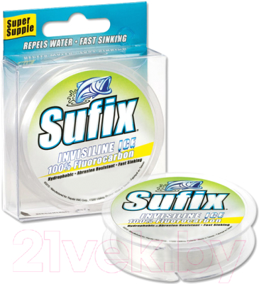 Леска флюорокарбоновая Sufix Invisiline Ice Fluorocarbon 0.18мм / DS1IN020024A5C - фото