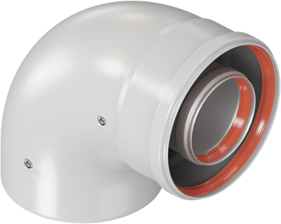 Поворот дымохода PROFline Коаксиальный CW-90-05 - фото