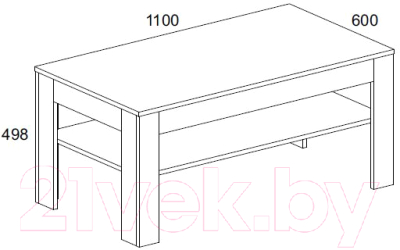 Журнальный столик Anrex Mortiz (дуб вотан)