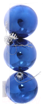 Набор шаров новогодних Серпантин Глянец 183-863 6см - фото