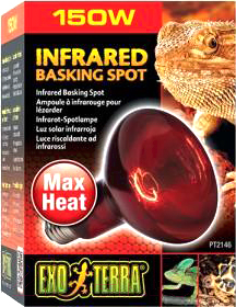 Лампа для террариума Exo Terra Infrared Basking Spot 150Вт PT2146 / H221467 - фото