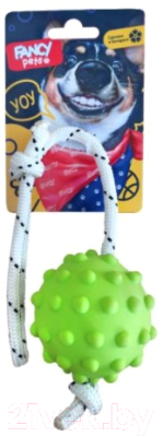 Игрушка для собак Fancy Pets Мячик на веревке / FPP9 - фото