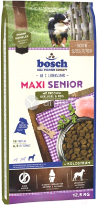 Сухой корм для собак Bosch Petfood Maxi Senior птица с рисом / 52210125 (12.5кг) - фото