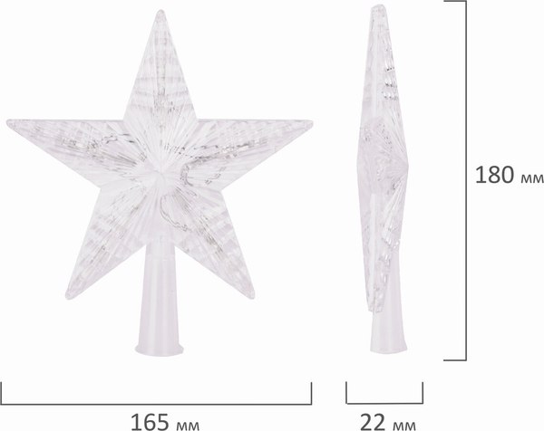 Верхушка для елки Золотая сказка Звезда / 591272