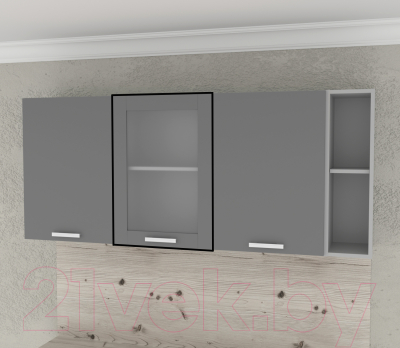 Шкаф навесной для кухни Интерлиния Компо ВШ50ст-720-1дв