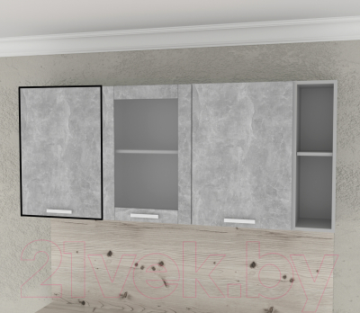 Шкаф навесной для кухни Интерлиния Компо ВШС50-720-1дв