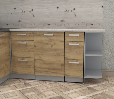 Шкаф-стол кухонный Интерлиния Компо НШ30рш3 1м+2б