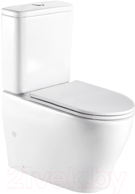 Унитаз напольный WeltWasser Angerbach 001 GL-WT (белый глянец) - фото