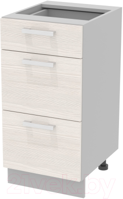 Шкаф-стол кухонный Интерлиния Компо НШ40рш3 1м+2б - фото