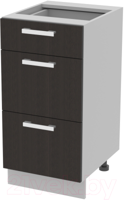 Шкаф-стол кухонный Интерлиния Компо НШ40рш3 1м+2б - фото