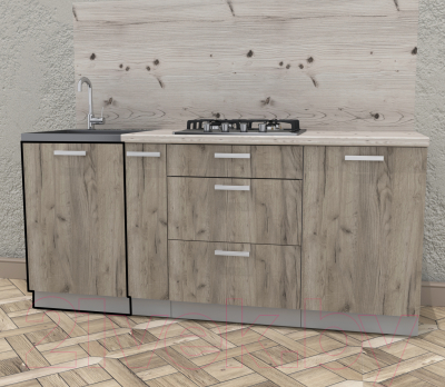 Шкаф под мойку Интерлиния Компо НШ50м-1дв