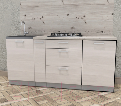 Шкаф-стол кухонный Интерлиния Компо НШ50р-1дв