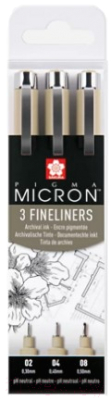Набор капиллярных ручек Sakura Pen Pigma Micron / POXSDK3 - фото