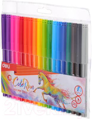 Фломастеры Deli Color Run / C10013 - фото