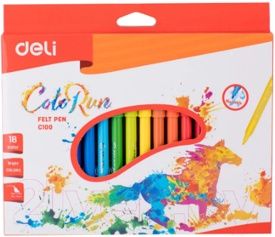 Фломастеры Deli С10010 - фото