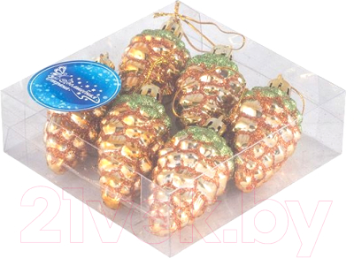 Набор елочных игрушек Волшебная страна Шишки / 007475 - фото